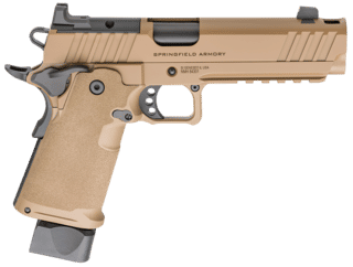 Springfield Armory 1911 DS Prodigy Comp Optic Ready 9mm Pistol - 5.0" - Coyote - 1x 17rd, 1x 20rd Mags